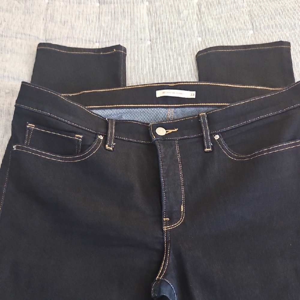 Dark Blue Denim Jeans